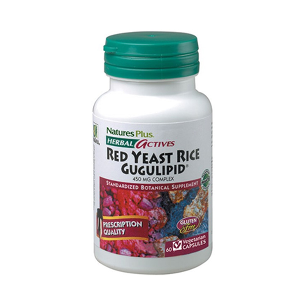 NATURES PLUS - HERBAL ACTIVES Red Yeast Rice Guguglipid - 60caps